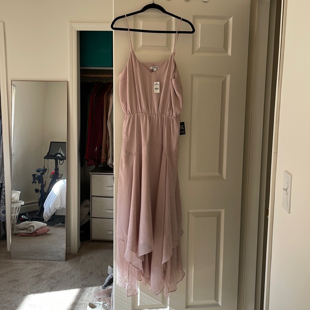Express pink maxi dress